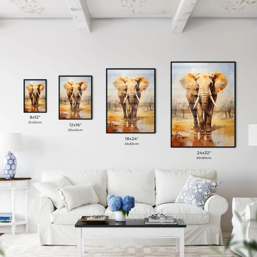 Elephant Rear View Masai Mara Kenya  Size Chart