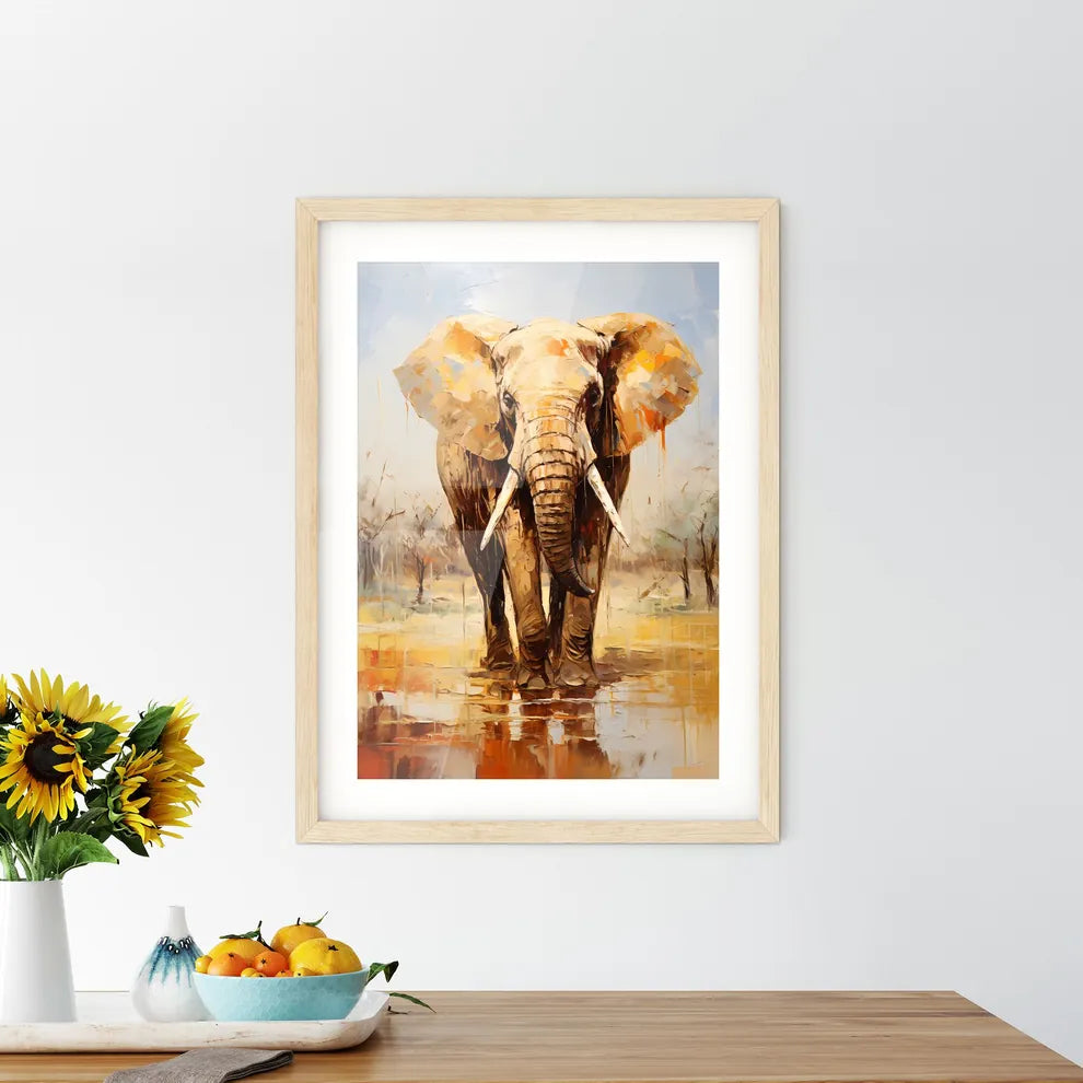 Elephant Rear View Masai Mara Kenya  Framed Print