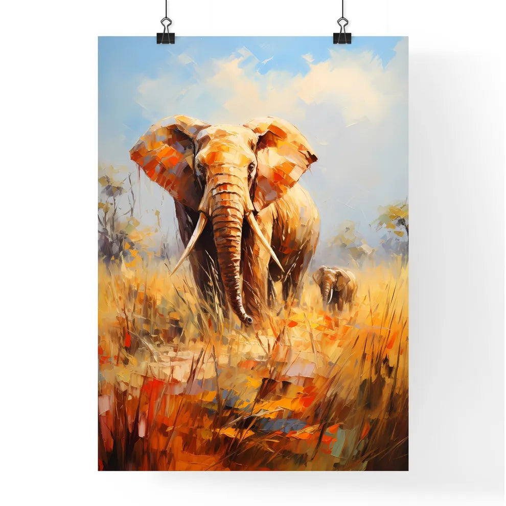 Elephant Rear View Masai Mara Kenya  Poster