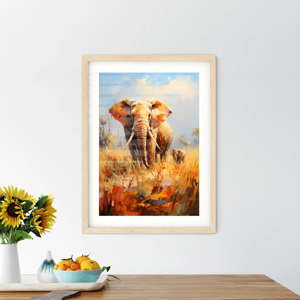 Elephant Rear View Masai Mara Kenya  Framed Print