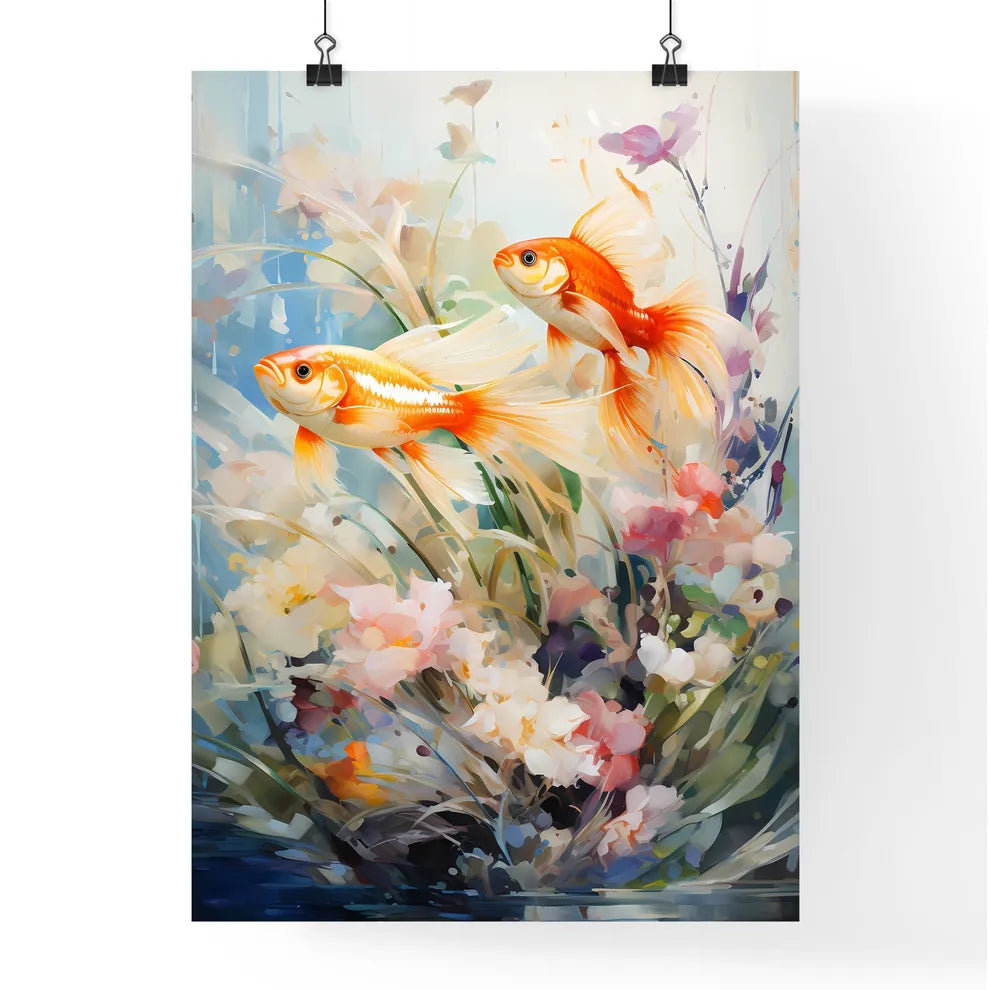Fish In Aquarium  Poster