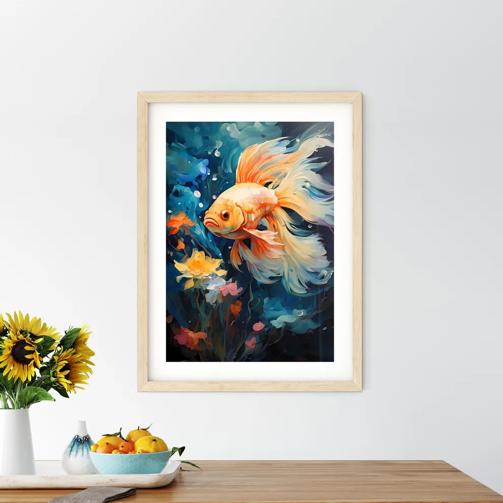Fish In Aquarium  Framed Print