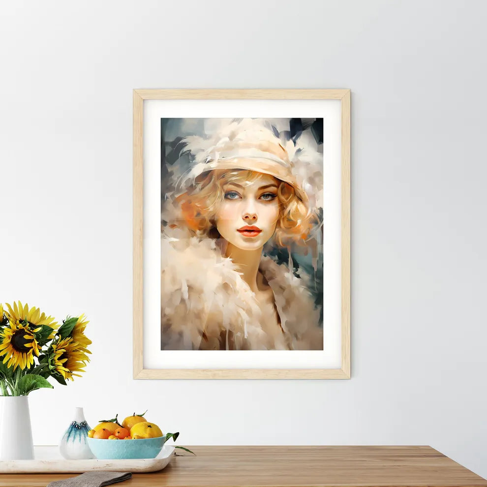 Flapper Girl Framed Print