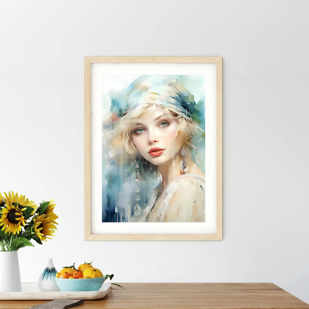 Flapper Girl Framed Print