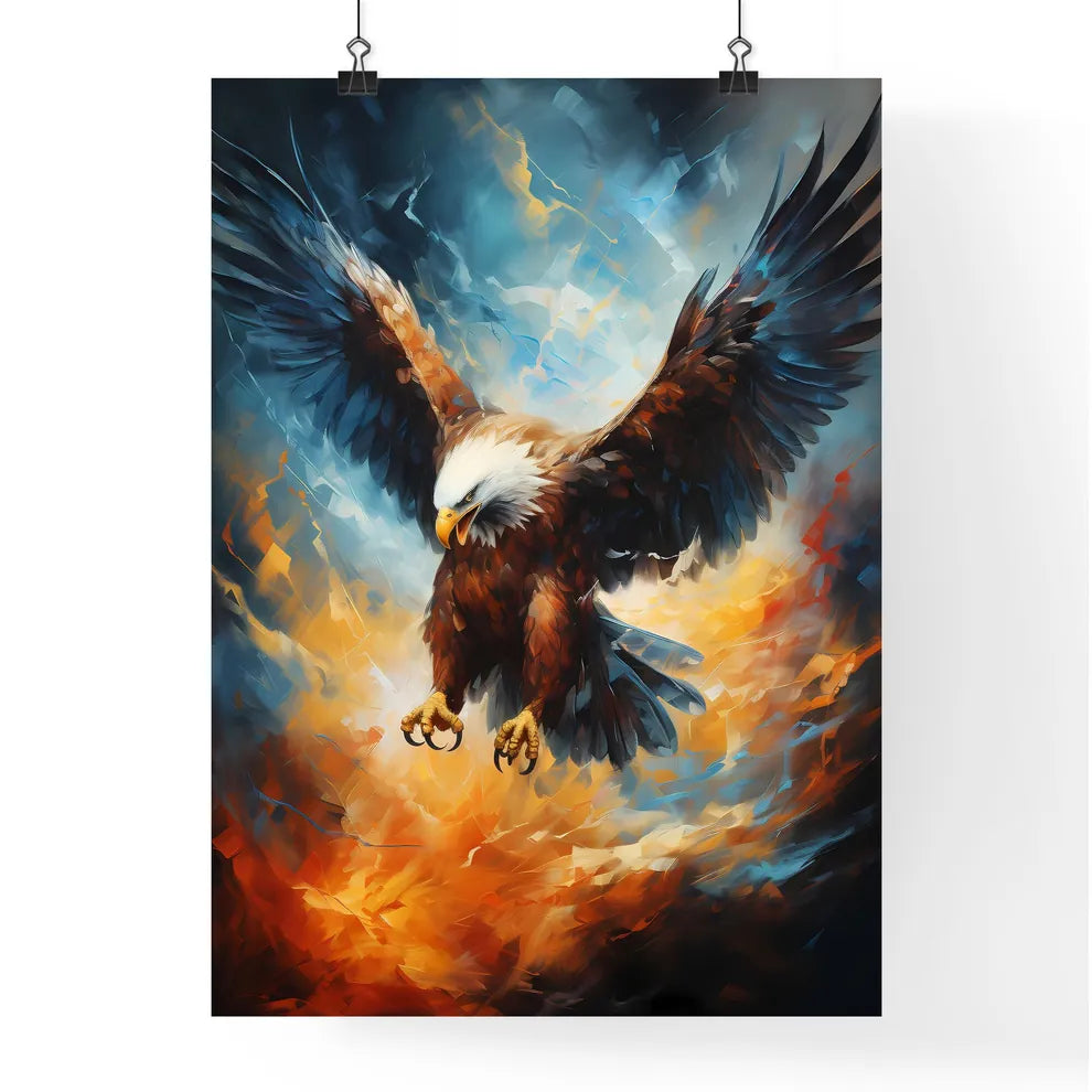 Flight Of Eagle  Abstract Fantasy  Poster