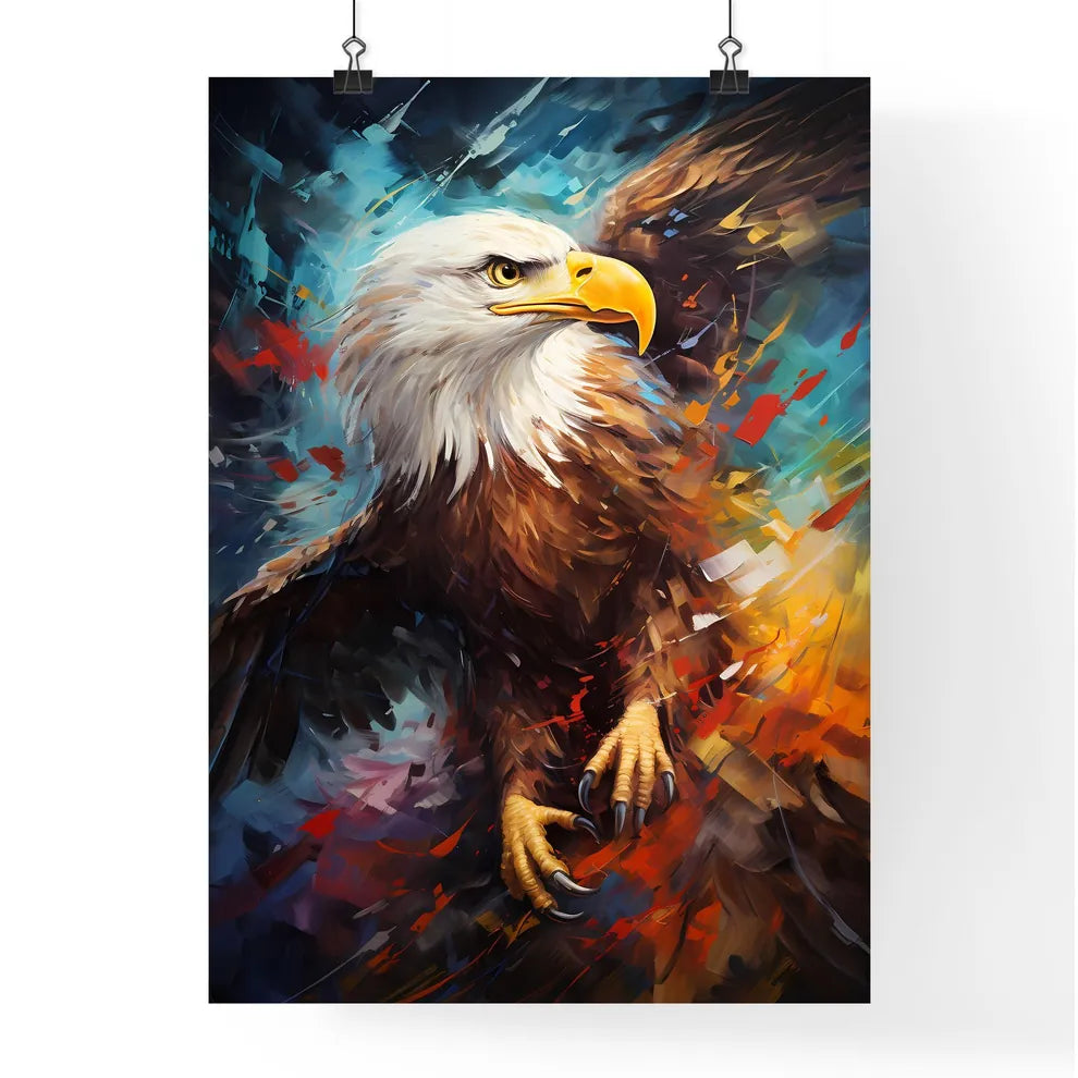 Flight Of Eagle  Abstract Fantasy  Poster