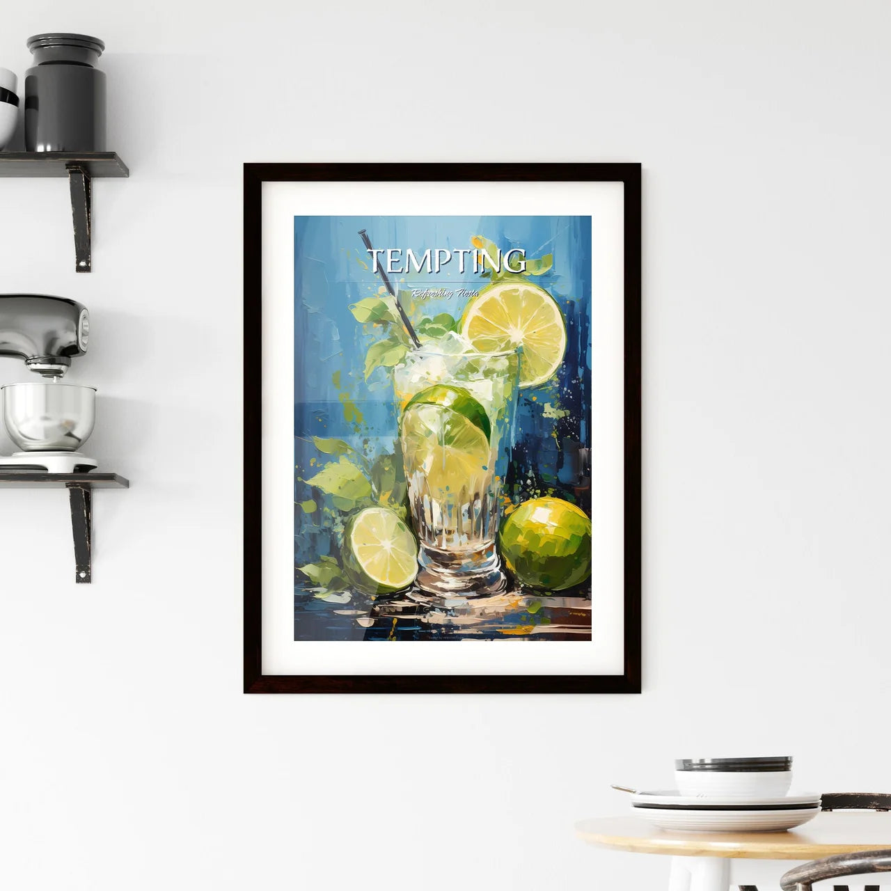 Frozen Margarita Lime - A Glass Of Lemonade  Framed Print