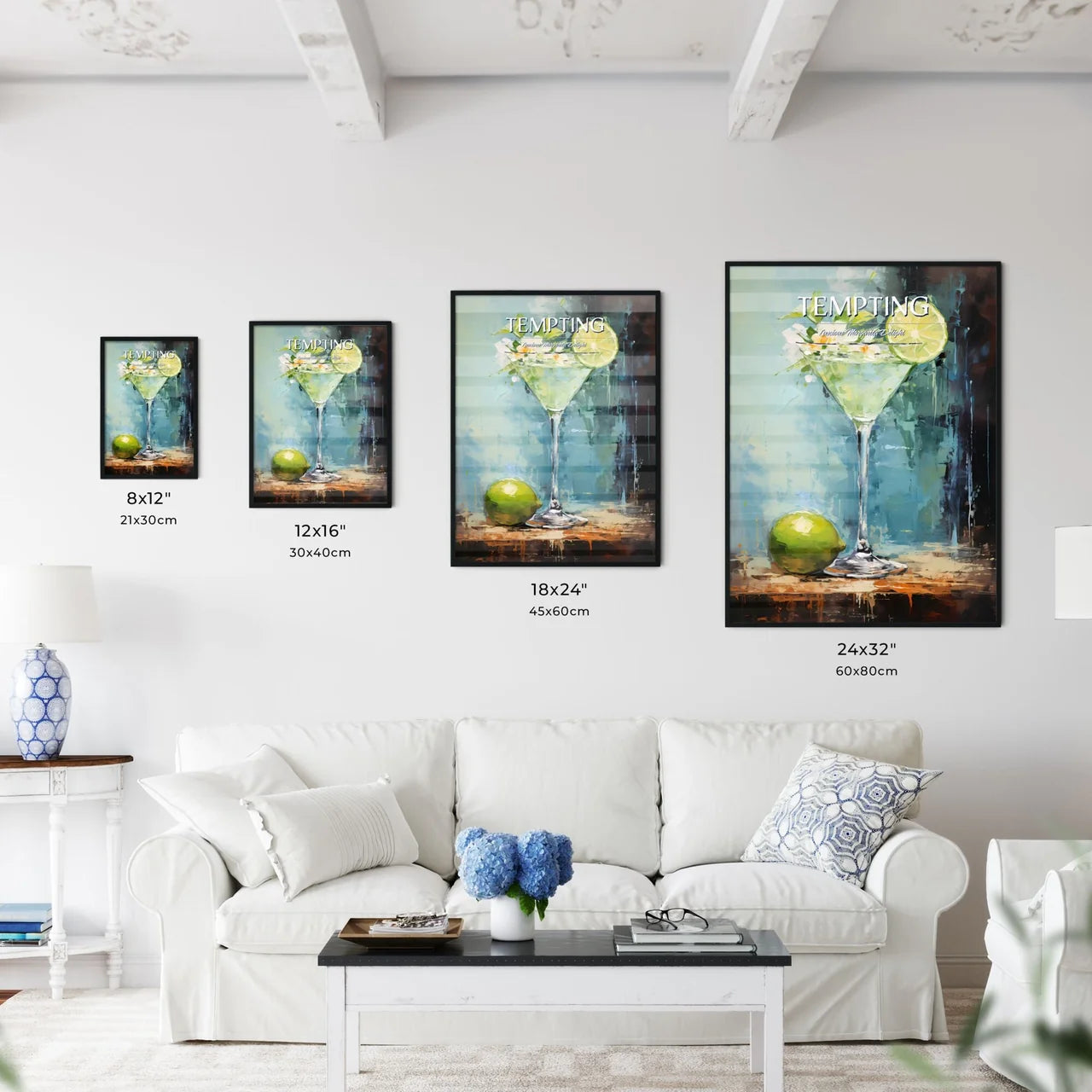 Frozen Margarita Lime - A Painting Of A Mart - Kitchen Hangings