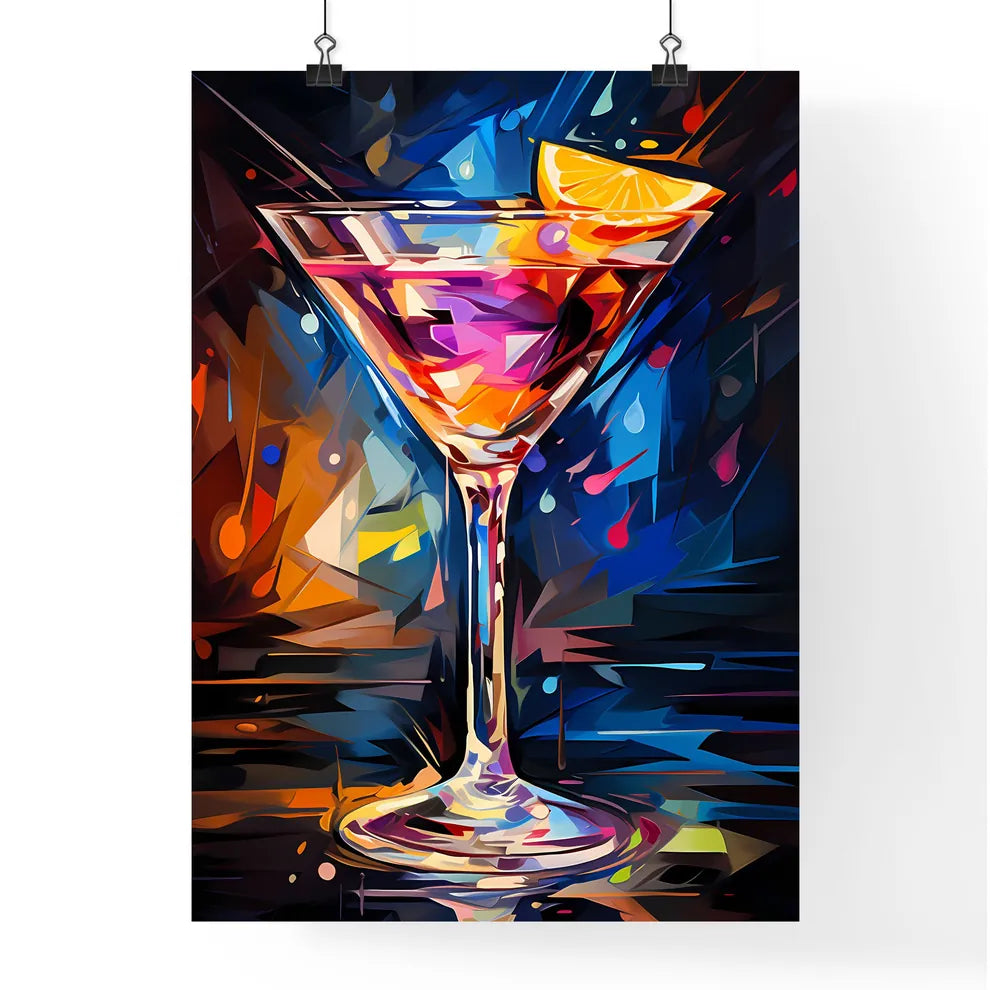 Funny Art Deco Cocktail - A Colorful D Poster