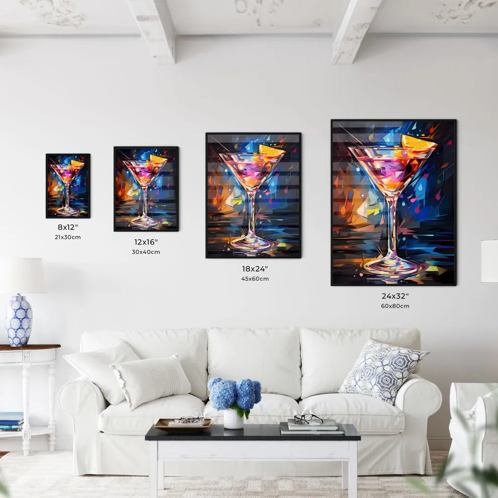 Funny Art Deco Cocktail - A Colorful D - Kitchen Hangings