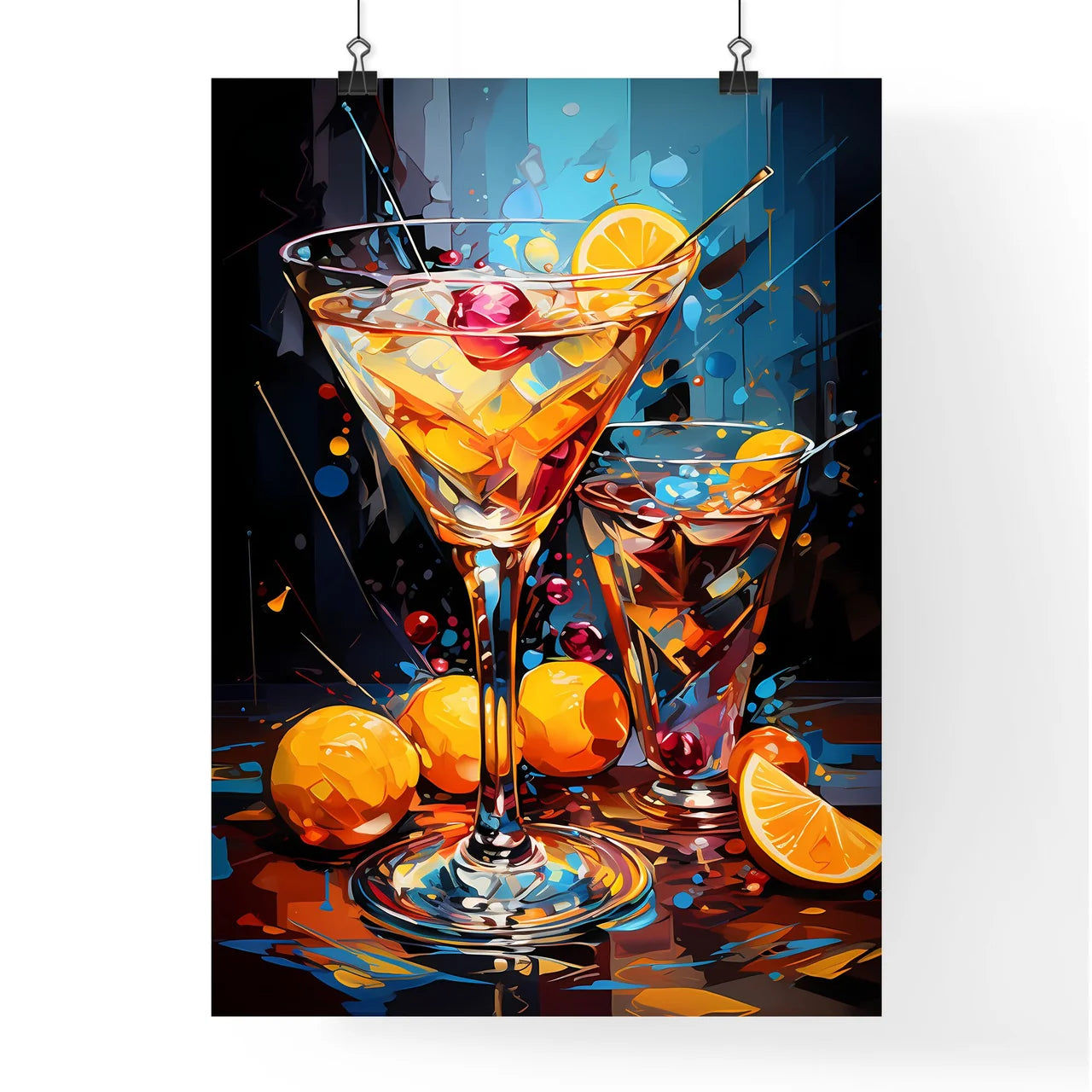 Funny Art Deco Cocktail - A Painting O Poster