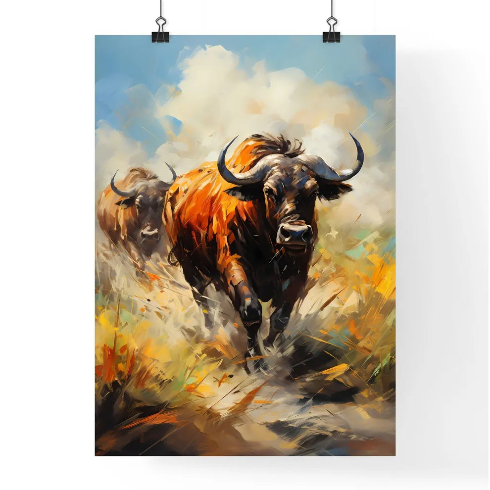 Gnu Migration On The Serengeti  Poster