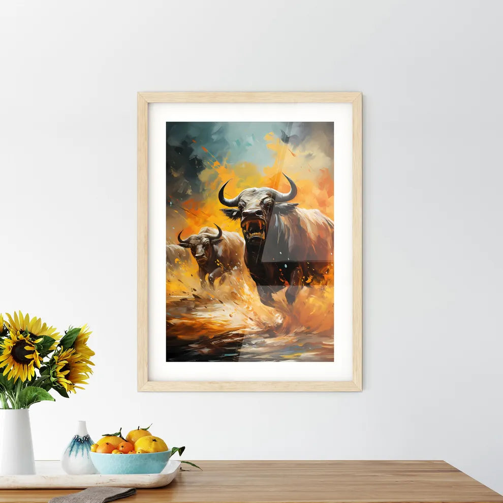 Gnu Migration On The Serengeti  Framed Print