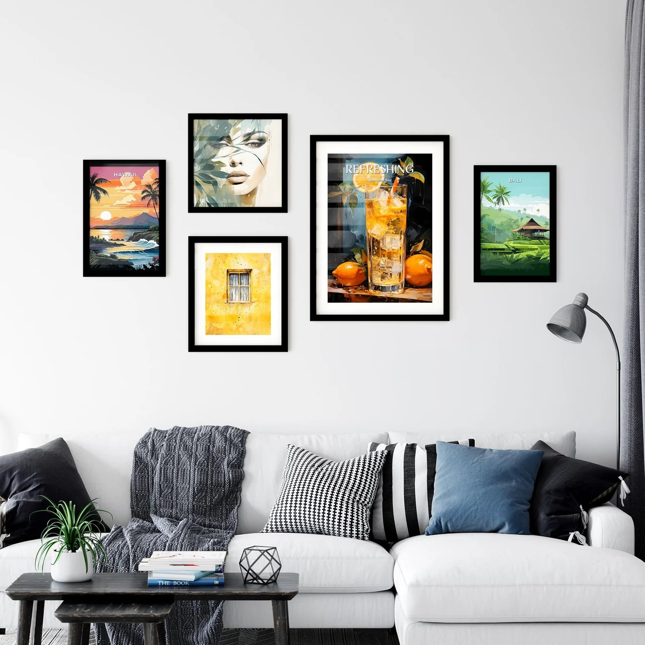 Harvey Wallbanger Cocktail - A Glass Of Ice  Wall Art