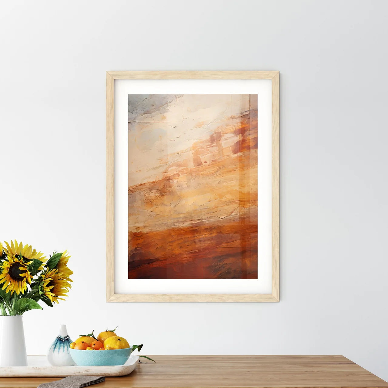 High Quality Travertine - A Close Up O Framed Print