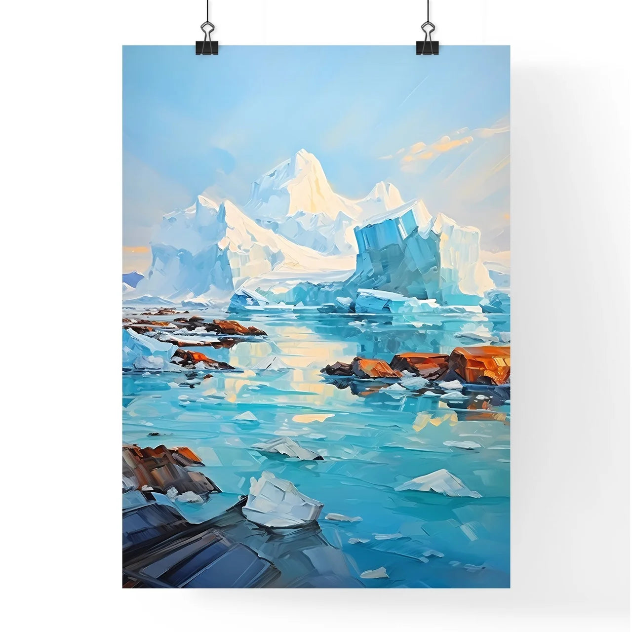 Icebergs And Glaciers Jokulsarlon Lagoon Ice Poster