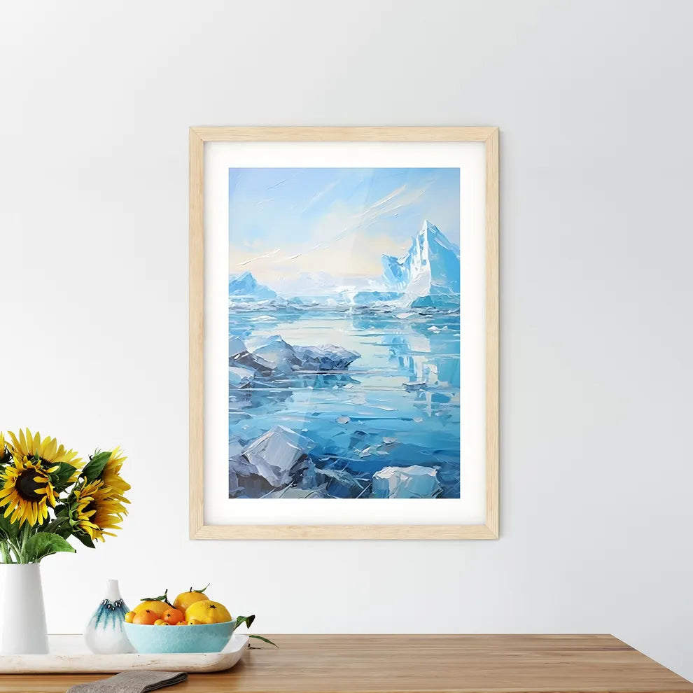 Icebergs And Glaciers Jokulsarlon Lagoon Ice Framed Print