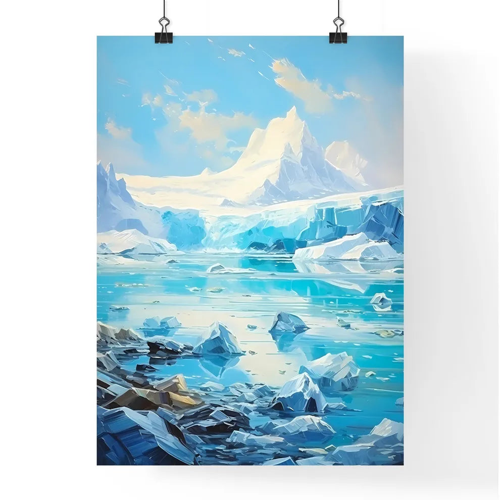 Icebergs And Glaciers Jokulsarlon Lagoon Ice Poster