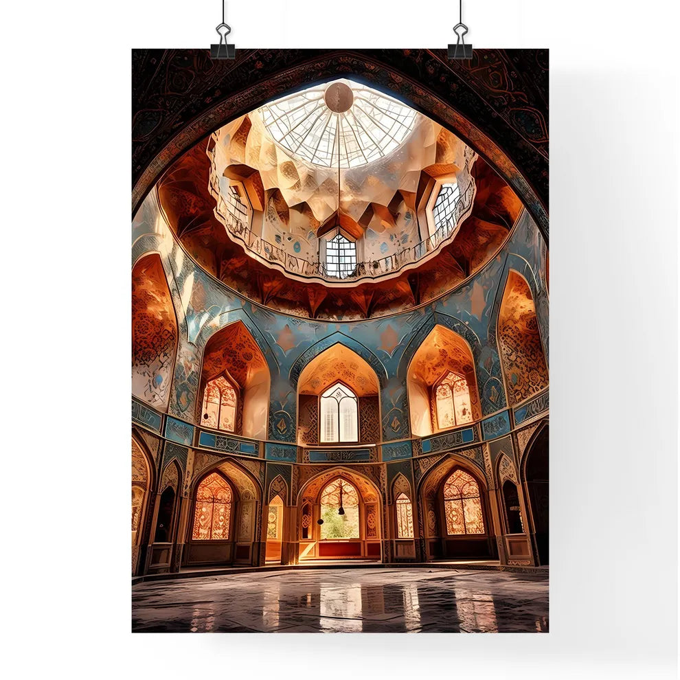 Inside Of The Mosque Dome Esfahan Iran - A R Poster