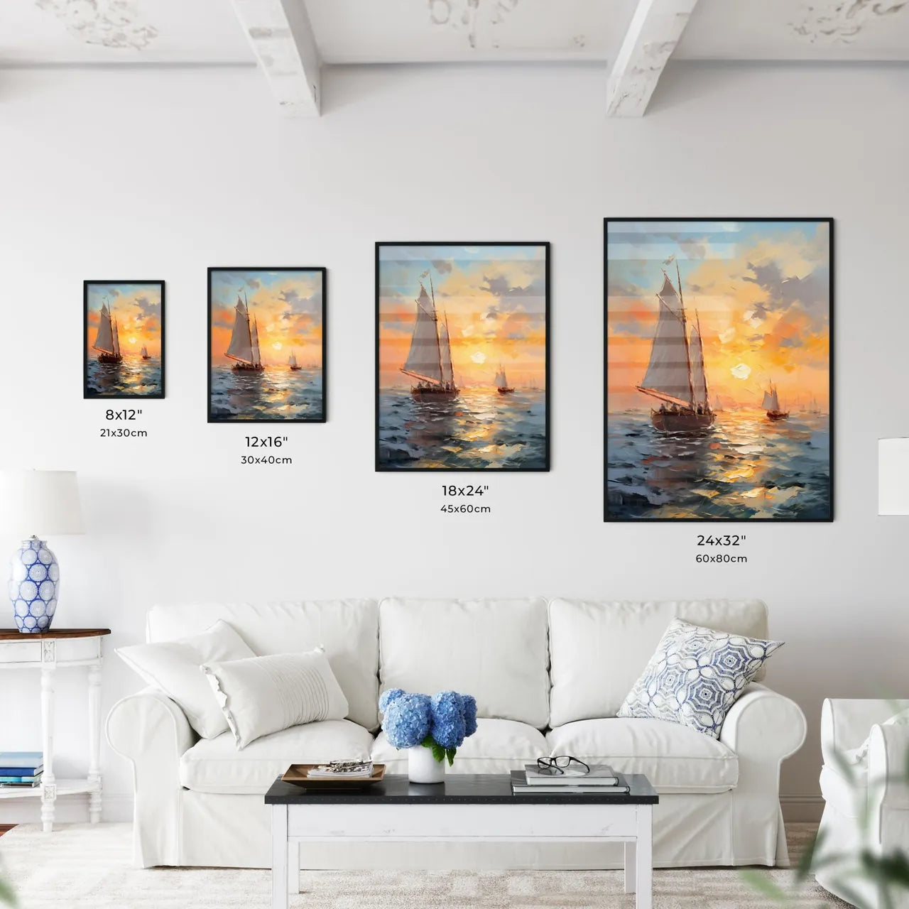 Landscape With Sailing Boats On The Sea - A  - Kitchen Hangings