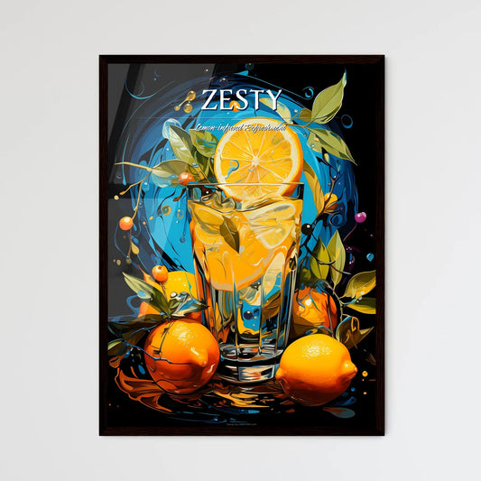 Lemoncello Cocktail - A Glass Of Lemonade Wi - Framed Art Print
