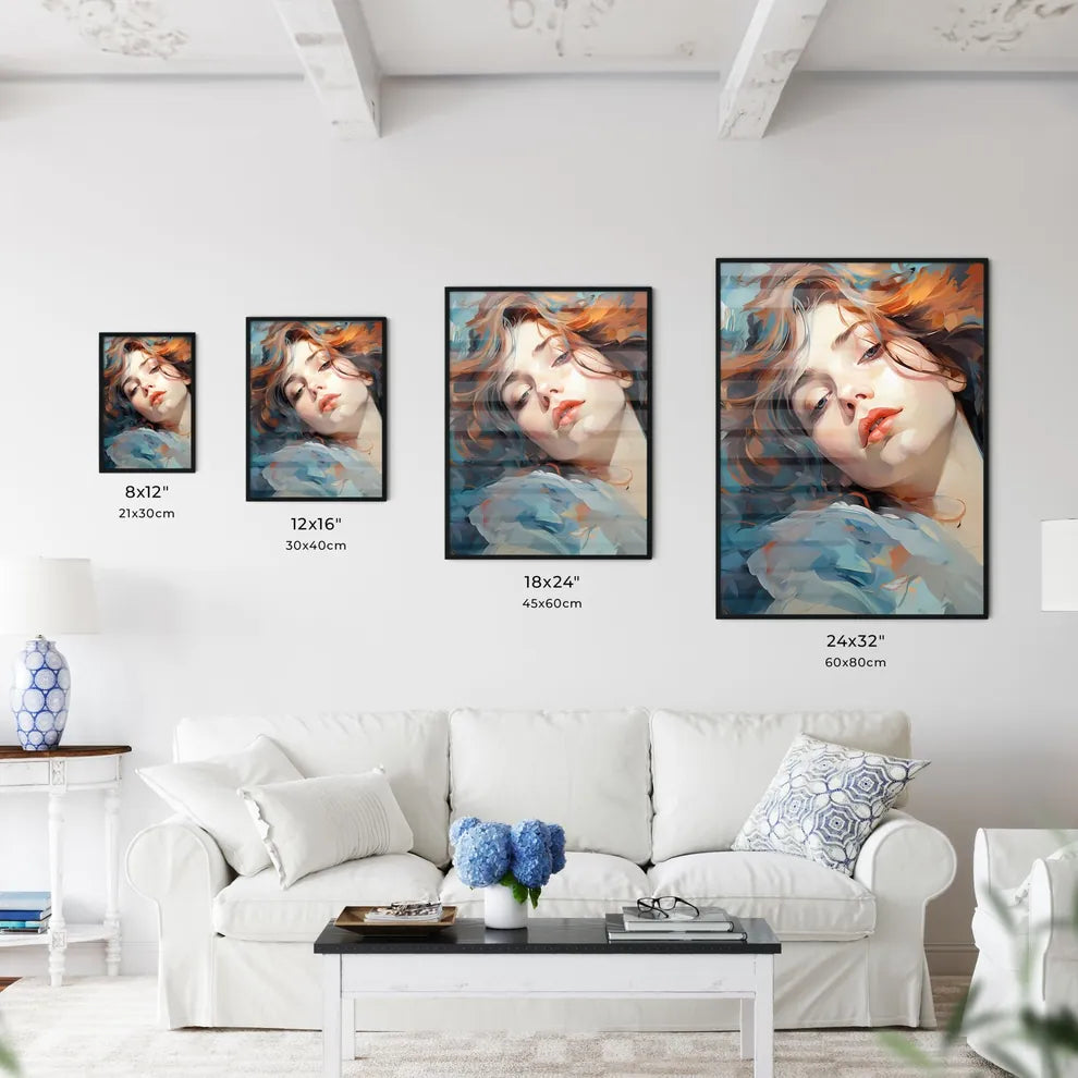 Line Drawing Art - A Woman Lyin - Kitchen Hangings