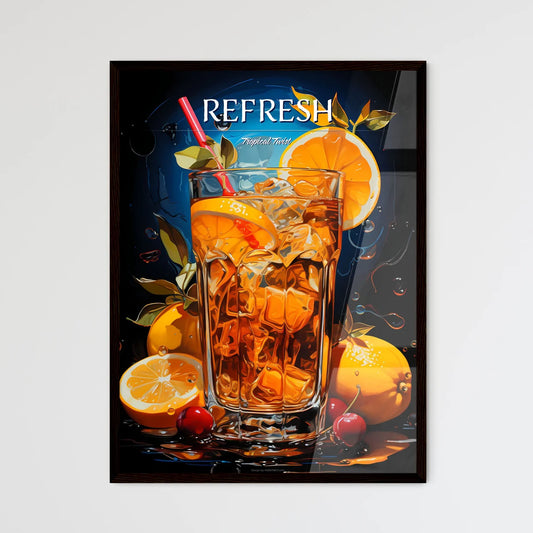 Long Island Iced Tea - A Glass Of Ice Tea Wi - Framed Art Print