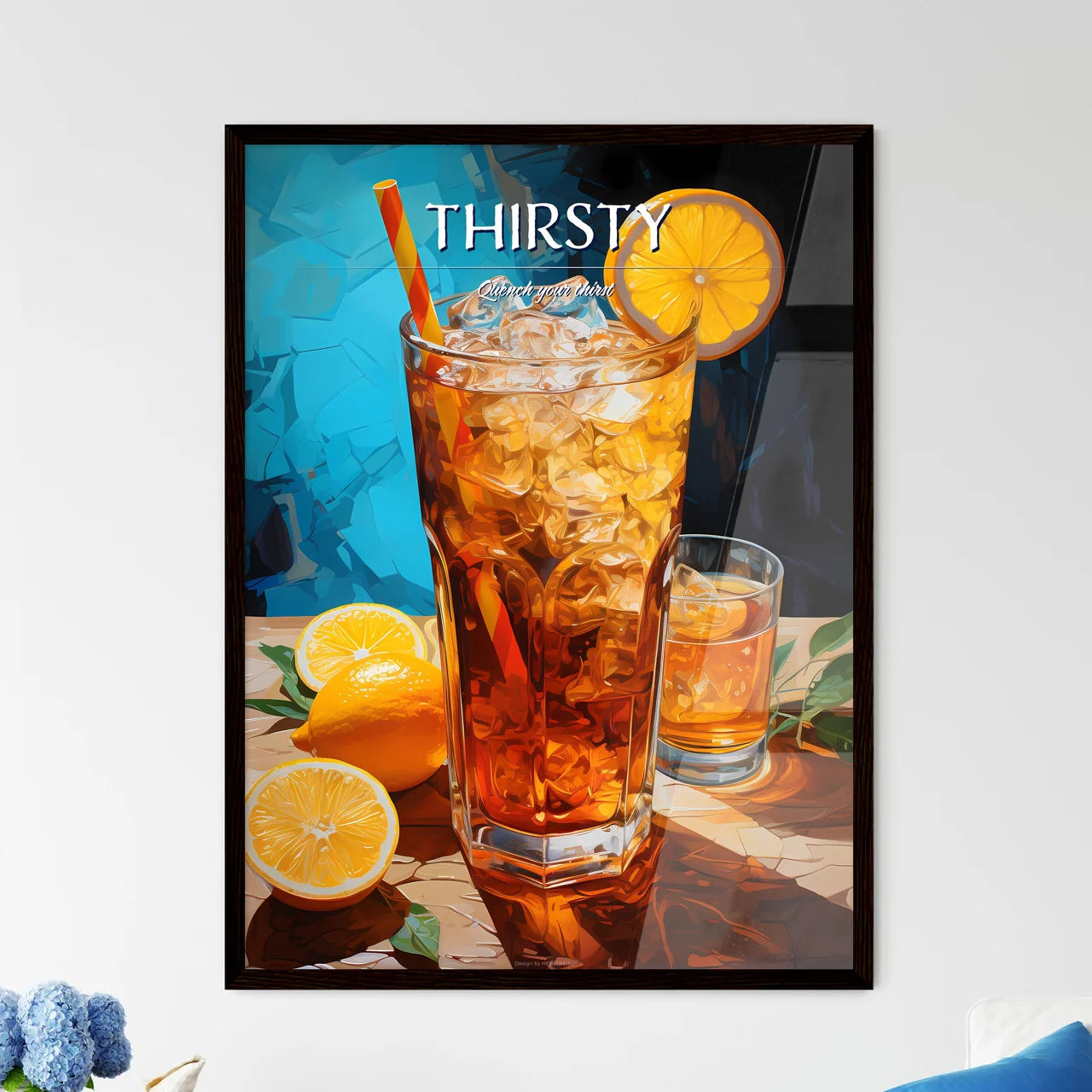 Long Island Iced Tea - A Glass Of Ice Tea Wi - Framed Art Print