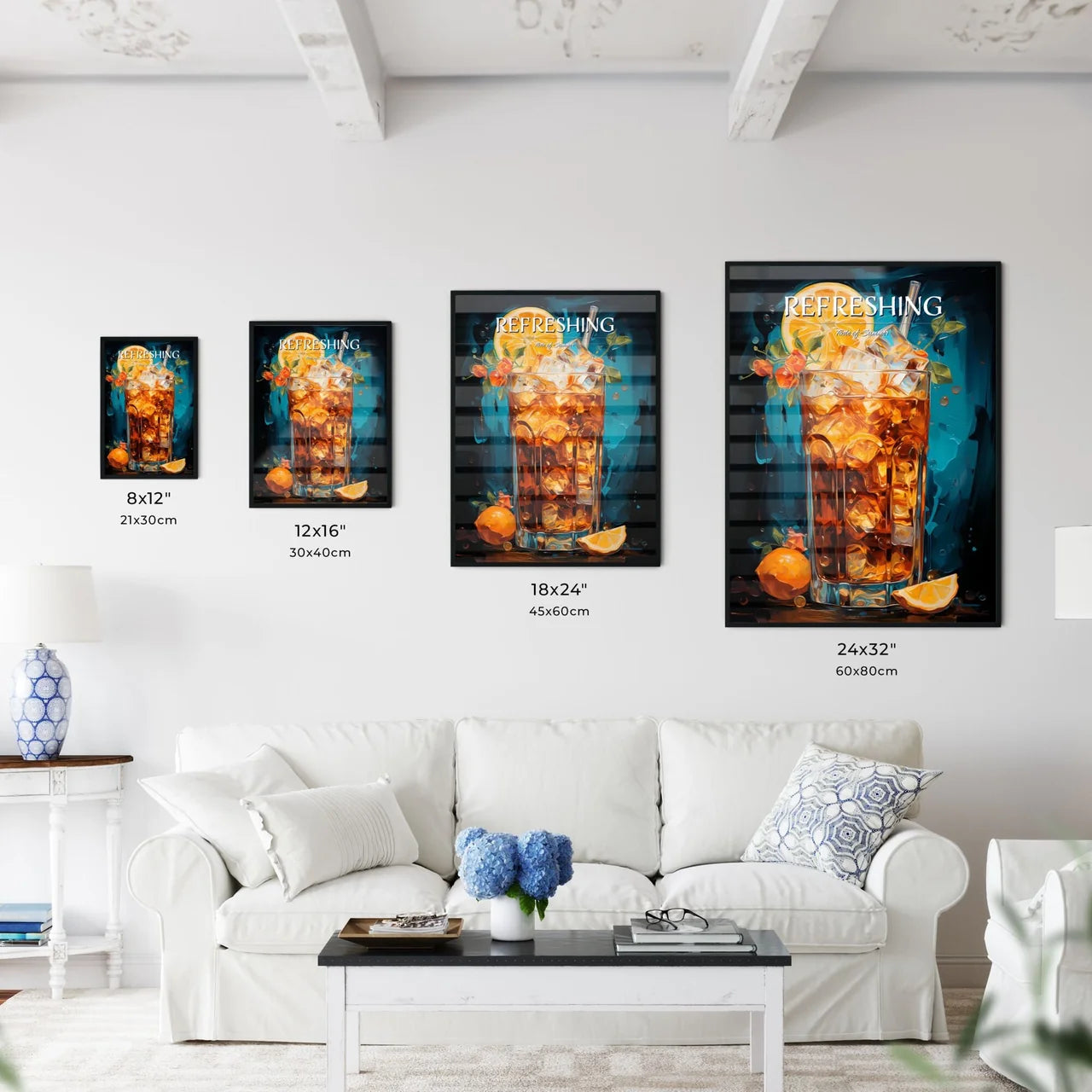Long Island Iced Tea - A Glass Of Ice Tea Wi - Kitchen Hangings