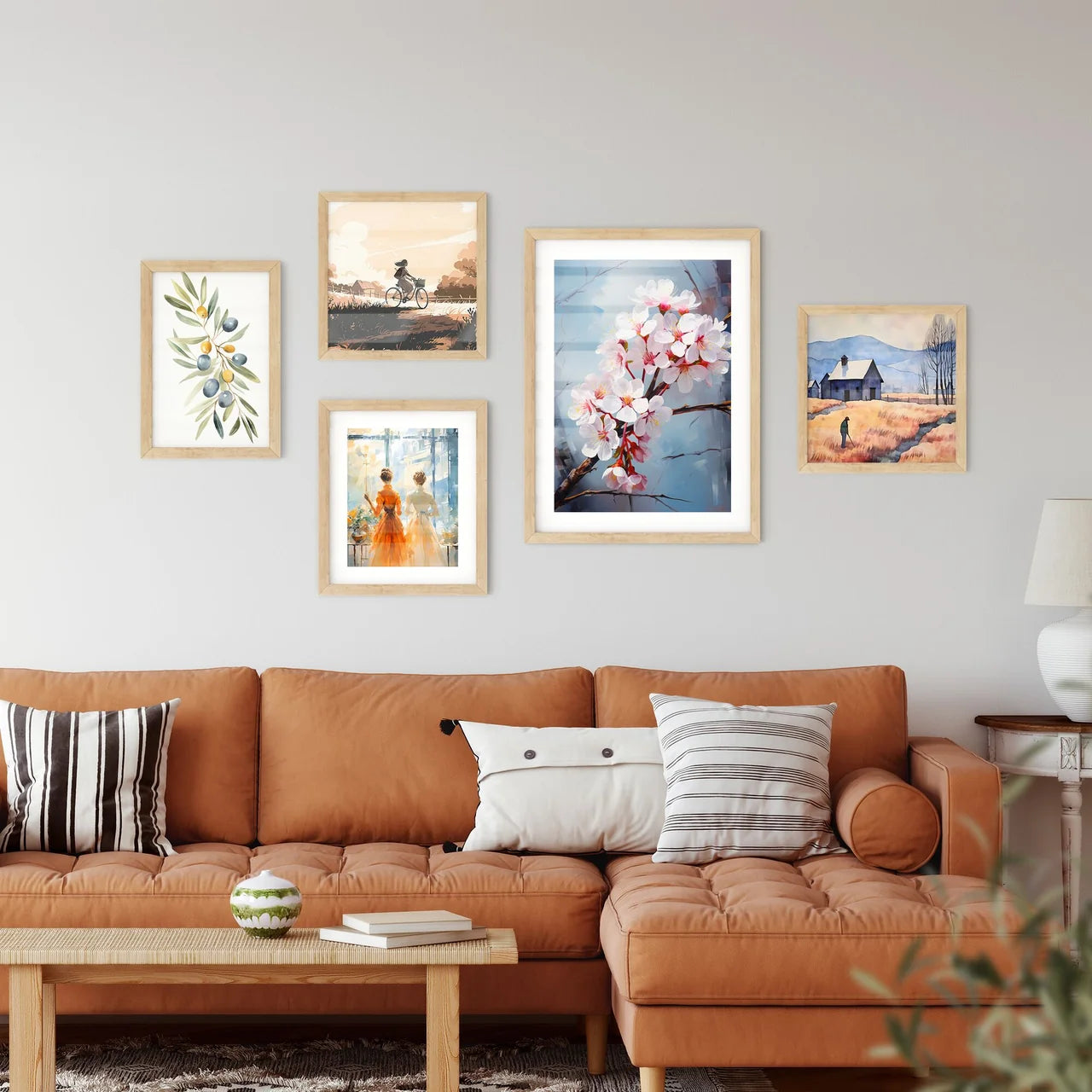 Macro Of Cherry Flowers In Soft Focus - A Cl Wall Art