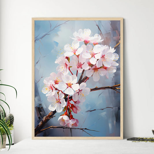 Macro Of Cherry Flowers In Soft Focus - A Cl - Framed Art Print