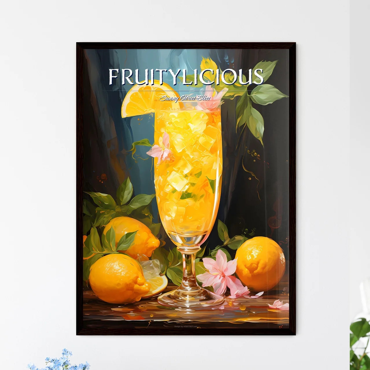 Mango Mimosa Cocktail - A Glass Of Orange Ju - Framed Art Print
