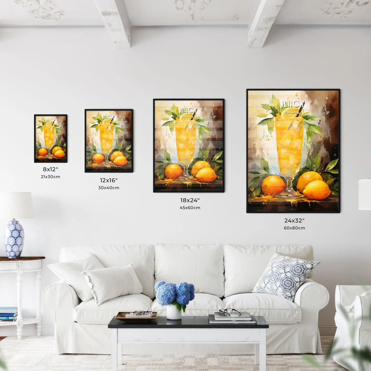 Mango Mimosa Cocktail - A Glass Of Orange Ju - Kitchen Hangings