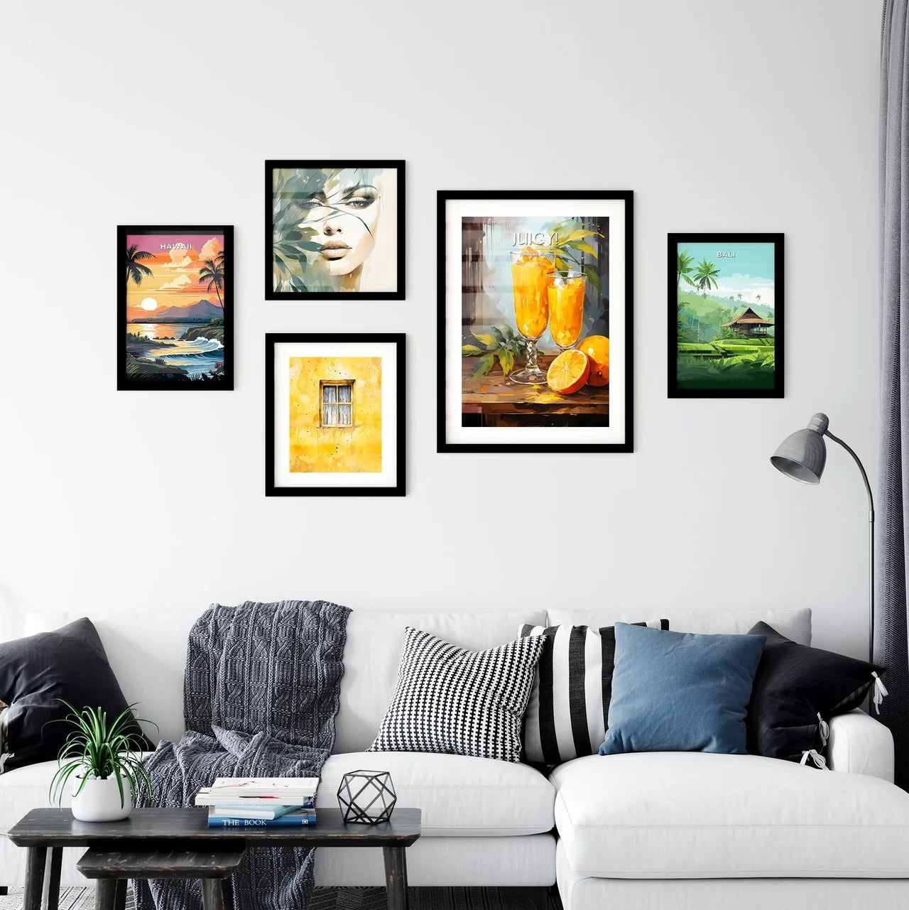 Mango Mimosa Cocktail - A Painting Of Two Gl Wall Art
