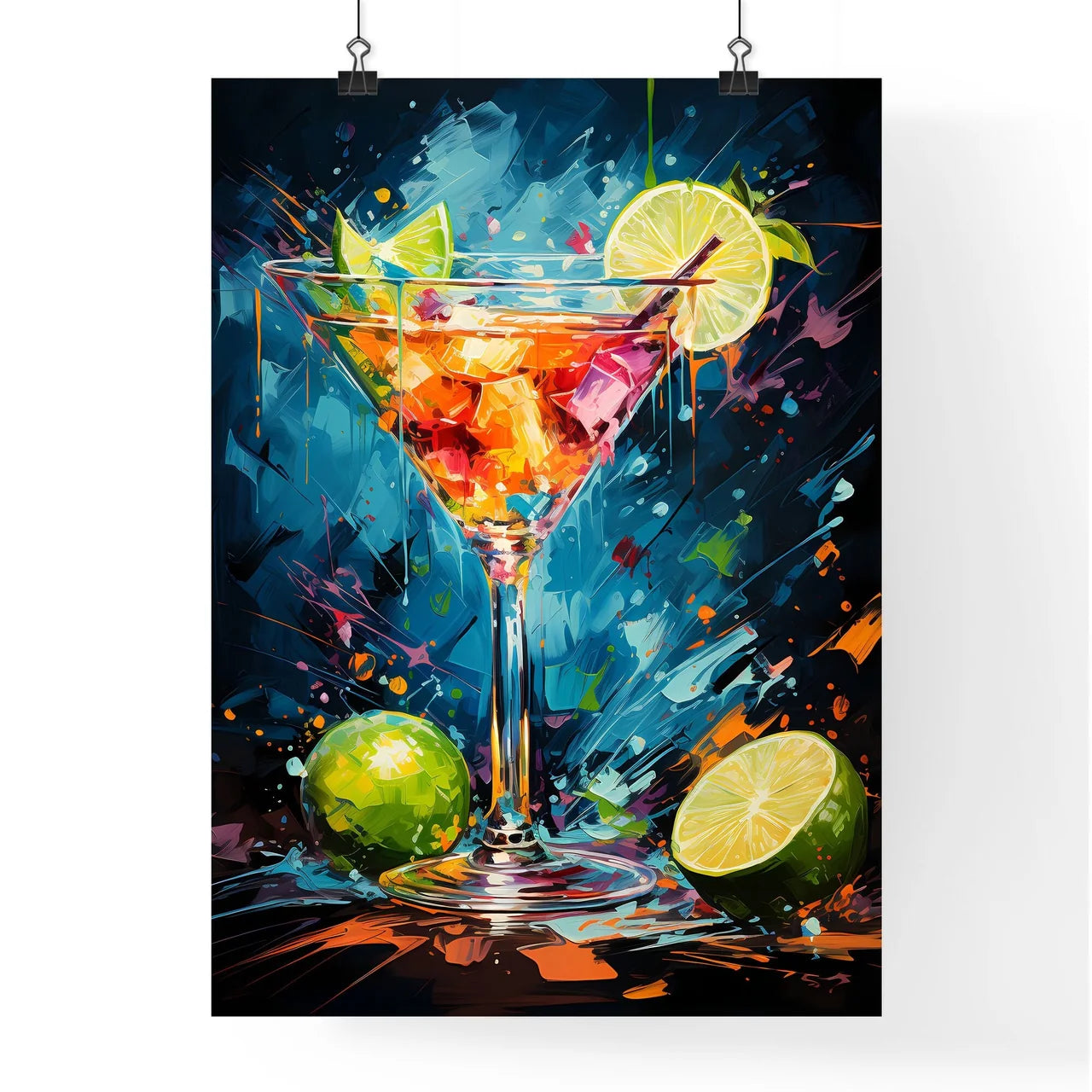Margarita Cocktail - A Painting O Poster