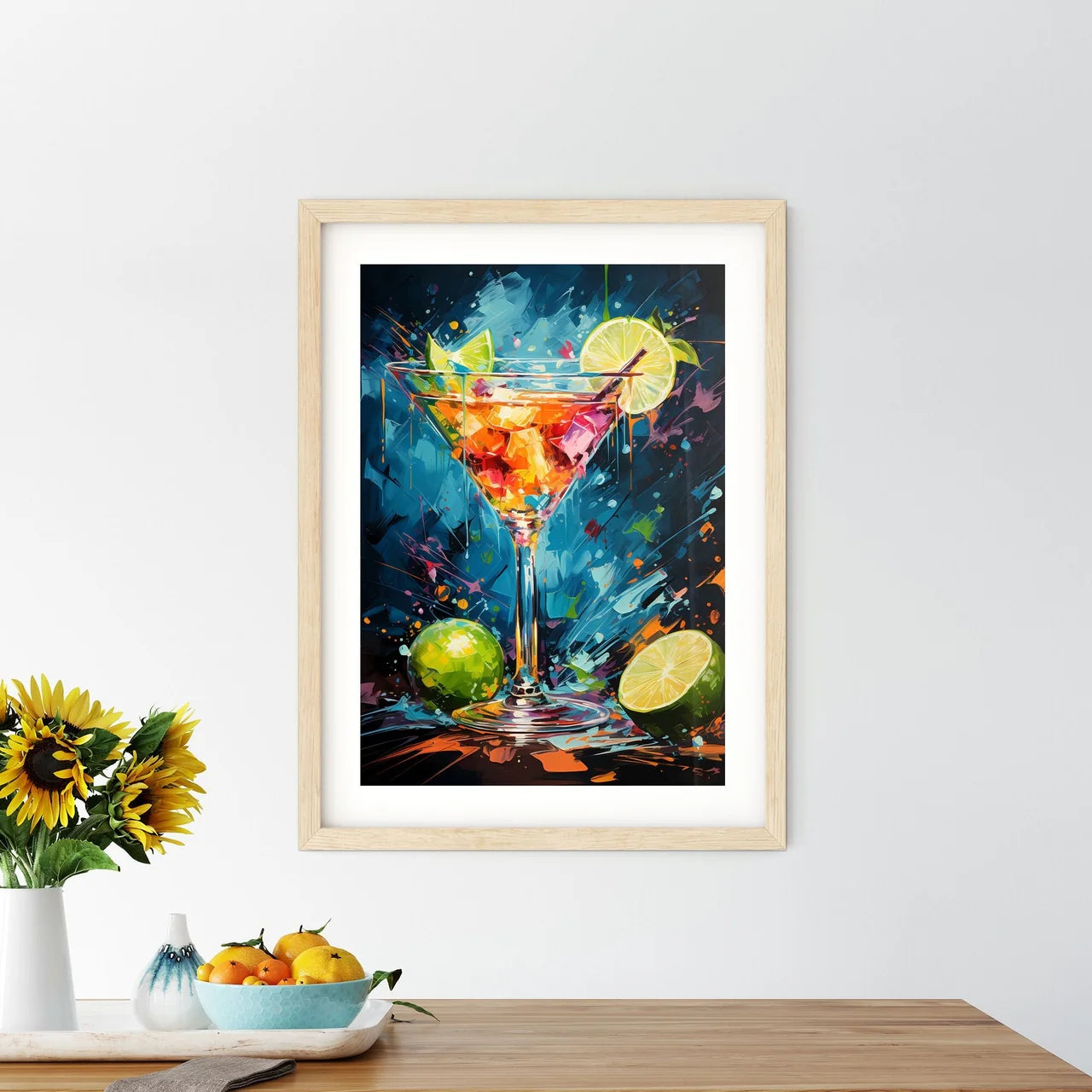 Margarita Cocktail - A Painting O Framed Print