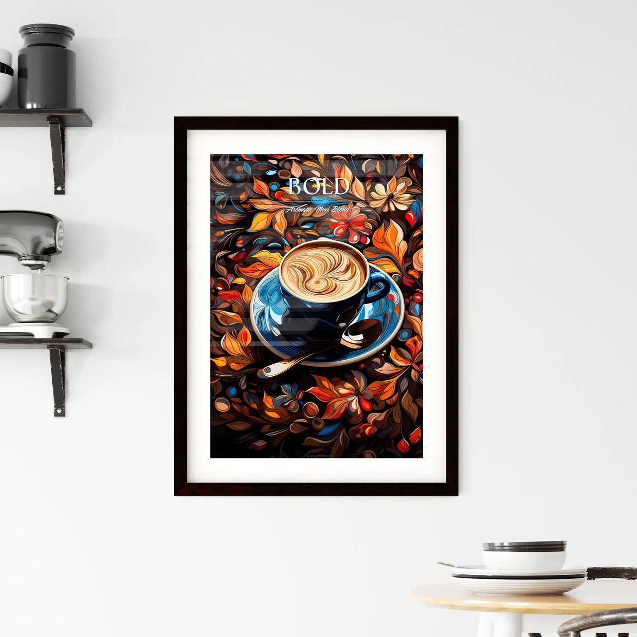 Mexican Coffee - A Cup Of Coffee With A S Framed Print