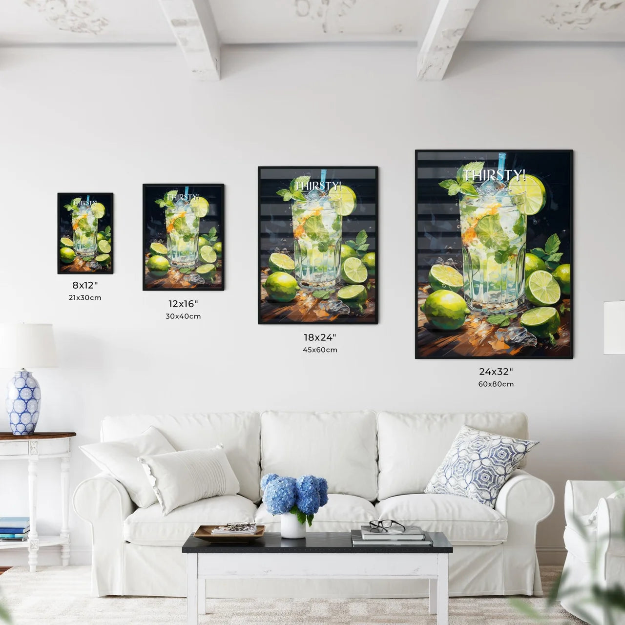 Mojito Is A Traditional Cuban Punch - A Glas - Kitchen Hangings