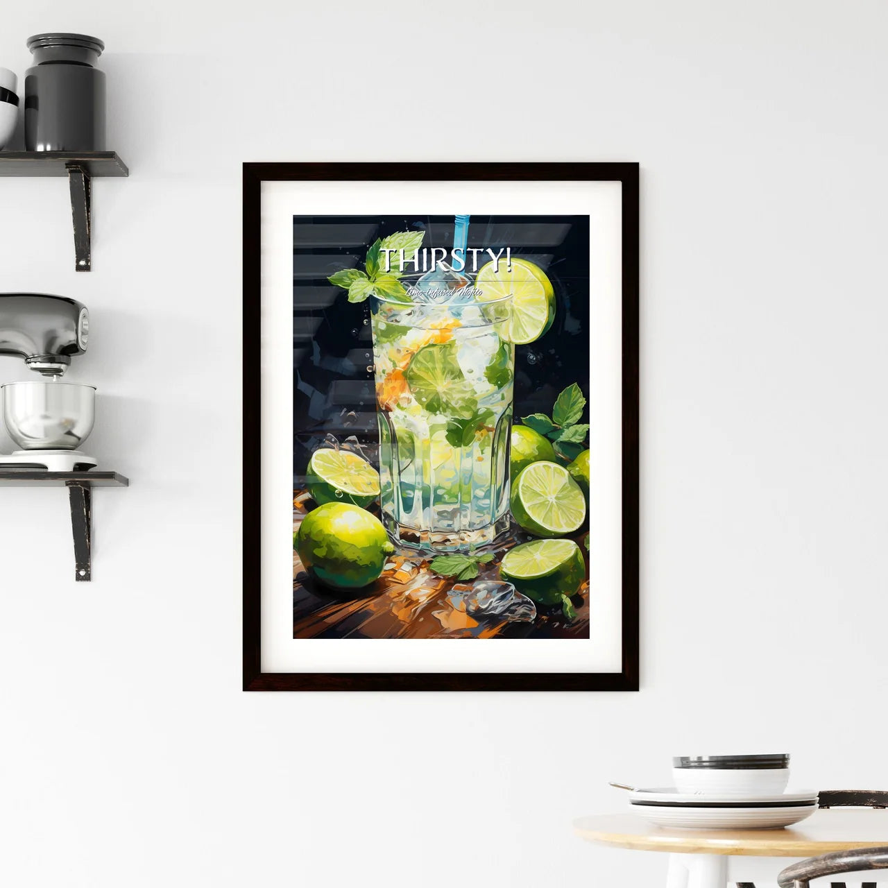 Mojito Is A Traditional Cuban Punch - A Glas Framed Print