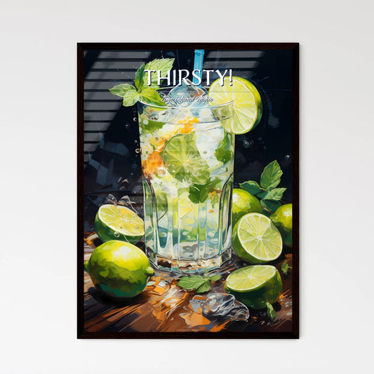 Mojito Is A Traditional Cuban Punch - A Glas - Framed Art Print