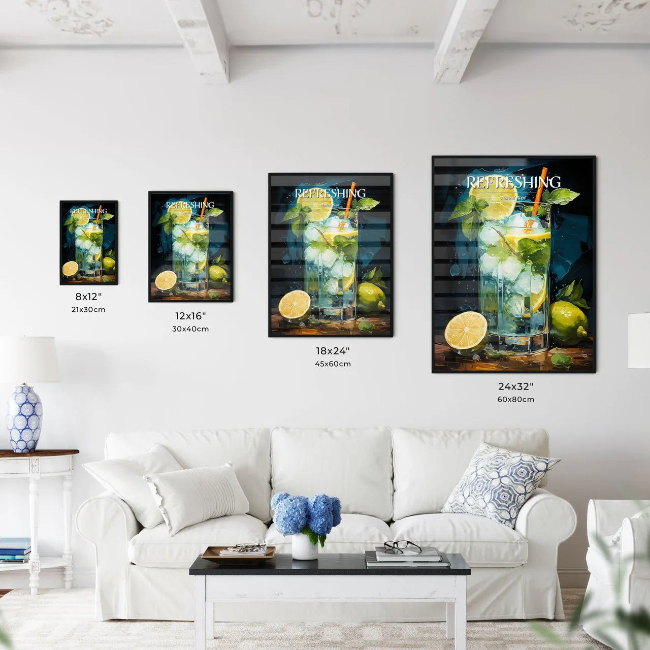 Mojito Is A Traditional Cuban Punch - A Glas - Kitchen Hangings