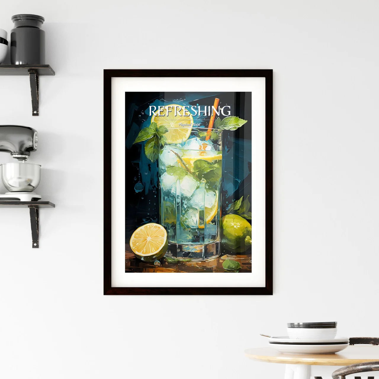 Mojito Is A Traditional Cuban Punch - A Glas Framed Print