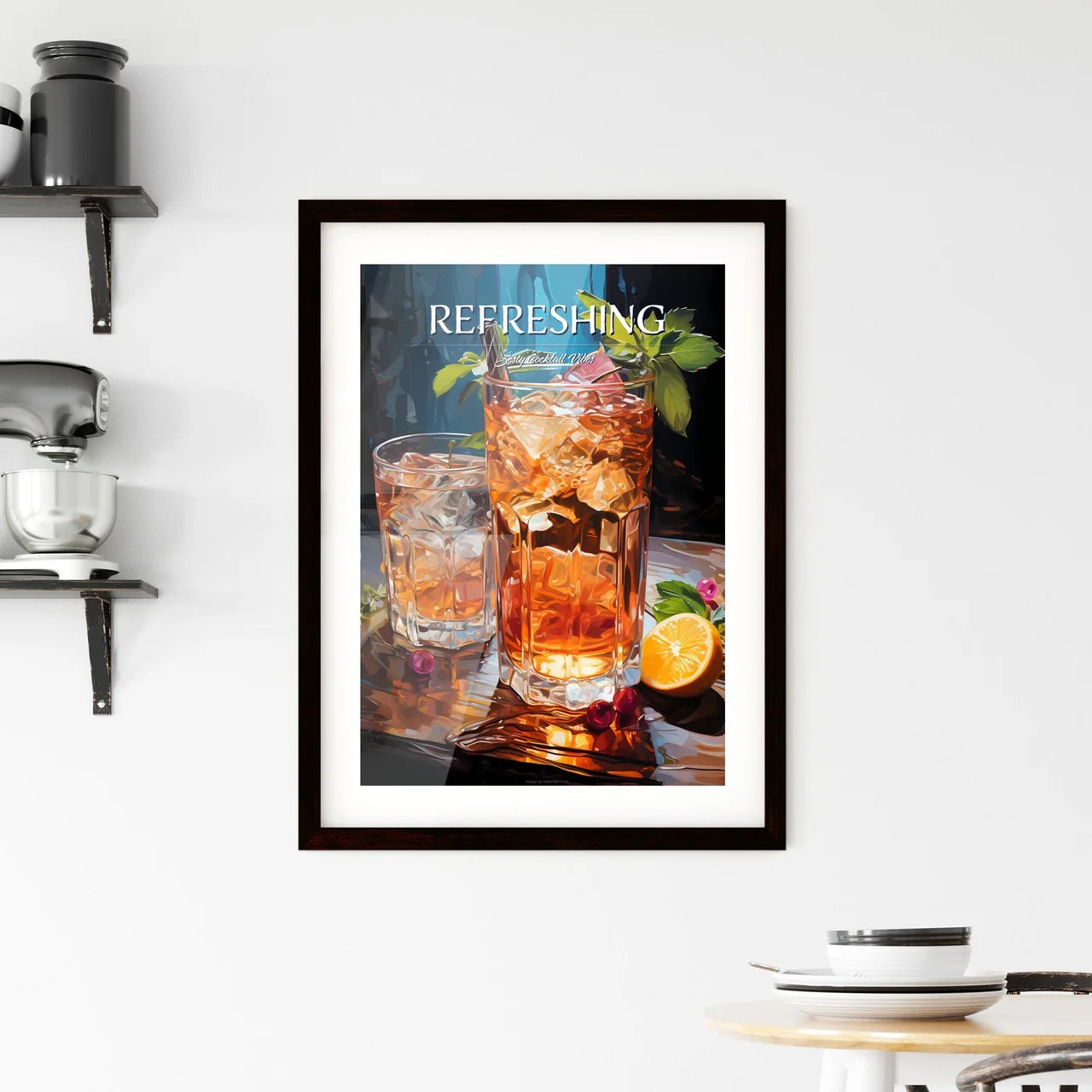 Moscow Mule - A Close Up Of A Drin Framed Print