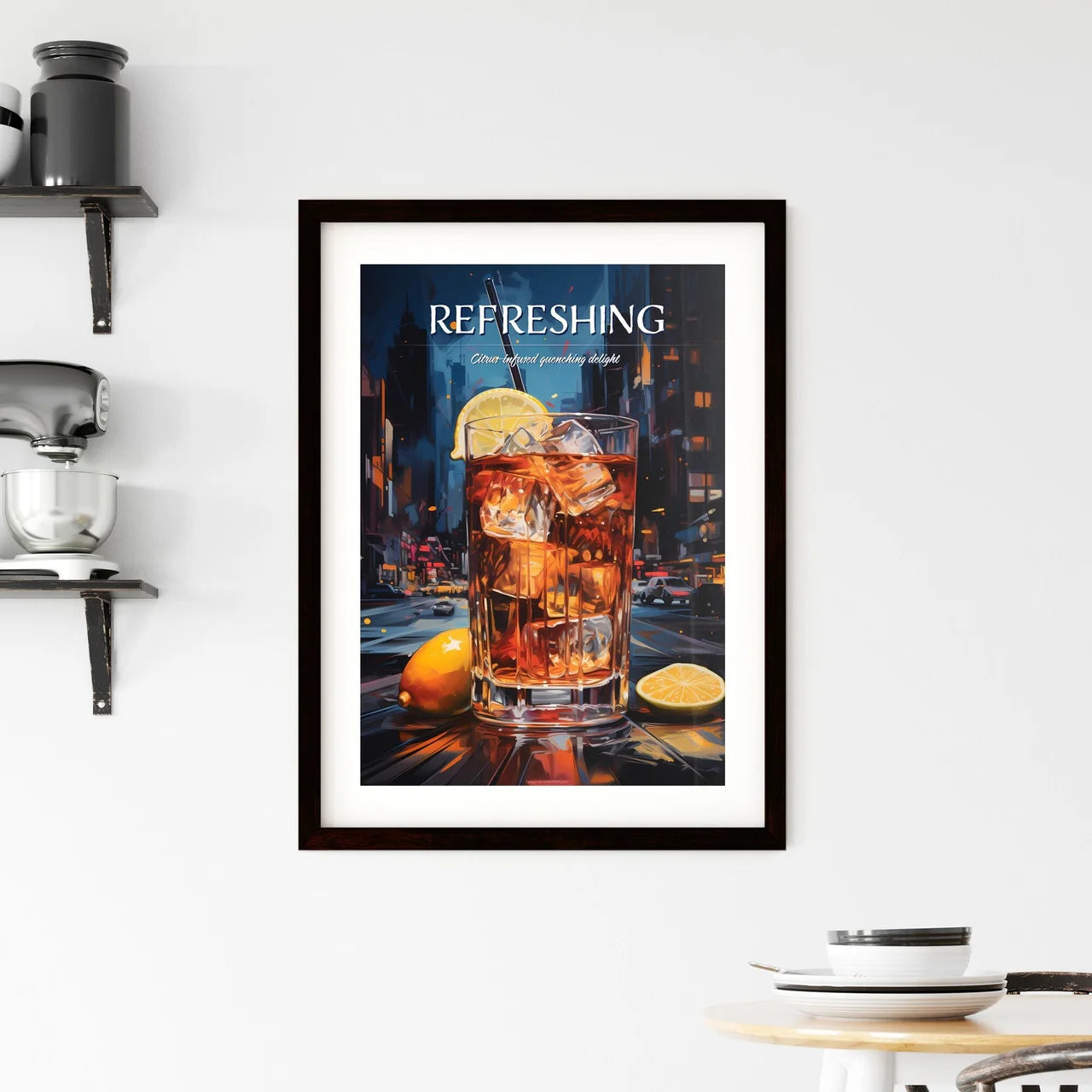 New York Sour Cocktail - A Glass Of Ice Tea  Framed Print