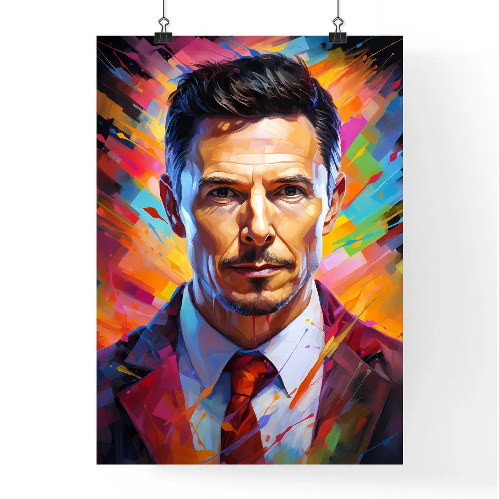 Nikola Tesla Portrait Illustration  Poster