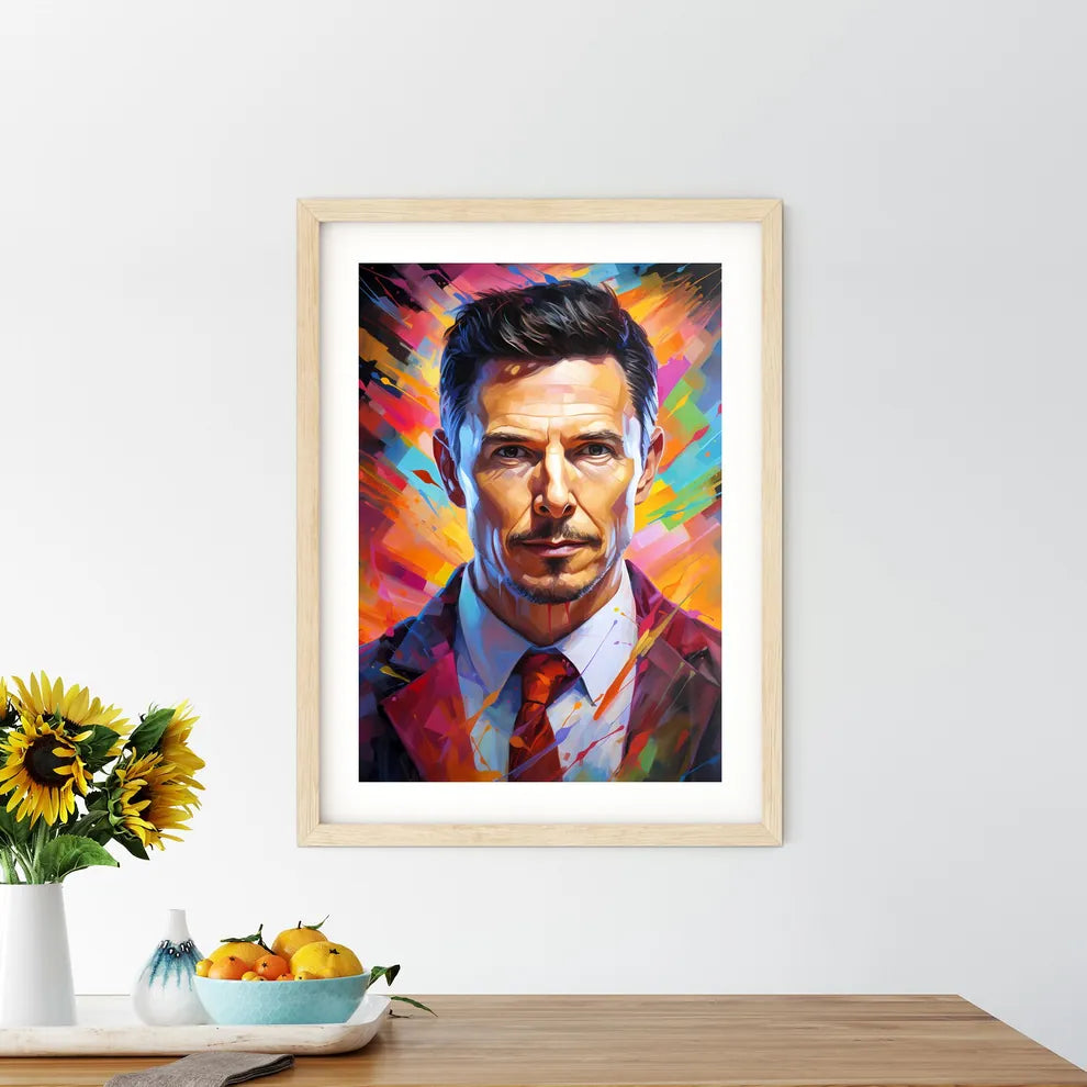 Nikola Tesla Portrait Illustration  Hangings