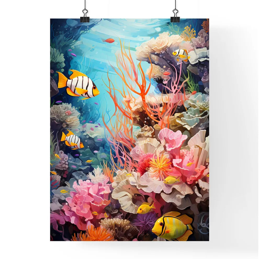 Ocean Coral And Fish Taken In The Red Sea  Poster