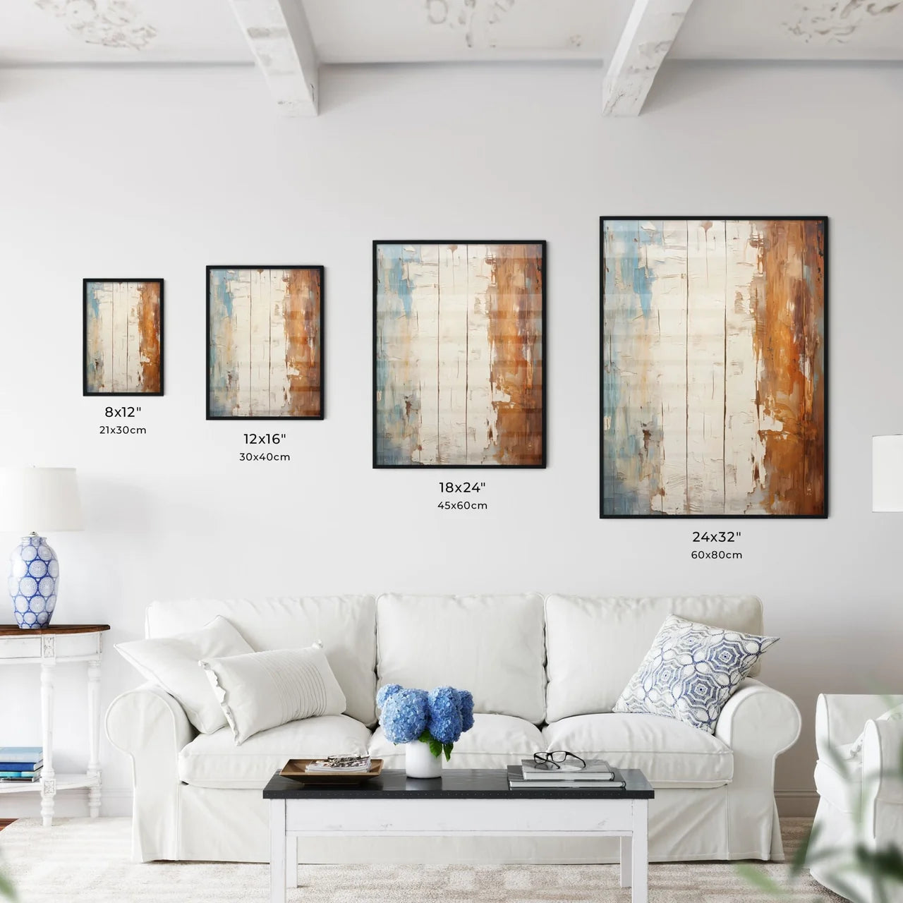 Old Wood Planks Vintage Painted With White Color - A Wood Plank With Peeling Paint Size Chart