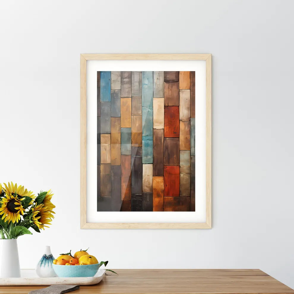 Old Wood Wall - A Wall Of Wo Framed Print