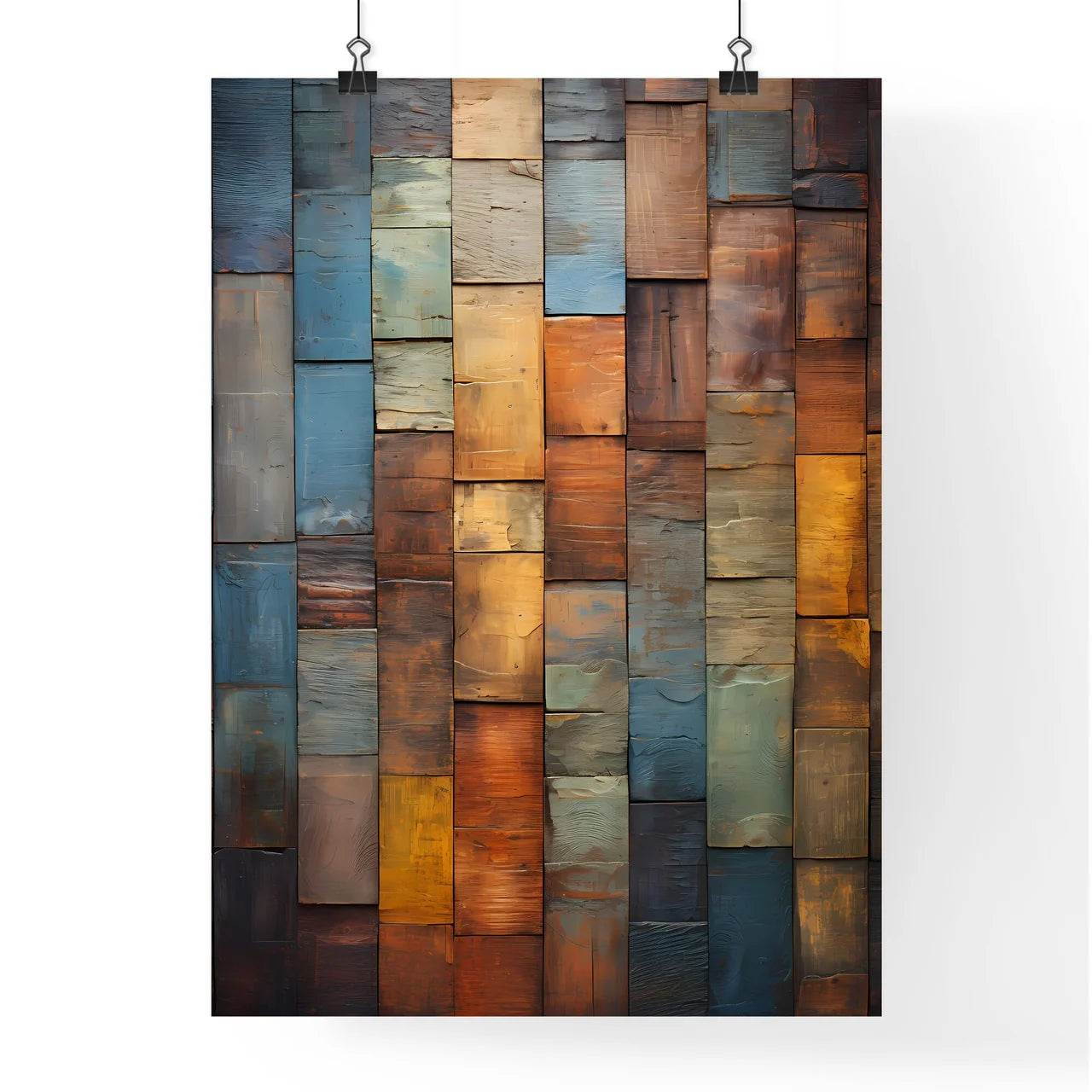 Old Wood Wall - A Wall Of Wood Planks Poster